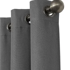 Low Price Rockwell Grey Blackout Grommet Curtain Panel, 84