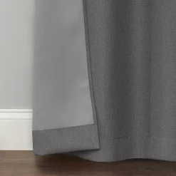 Low Price Rockwell Grey Blackout Grommet Curtain Panel, 84