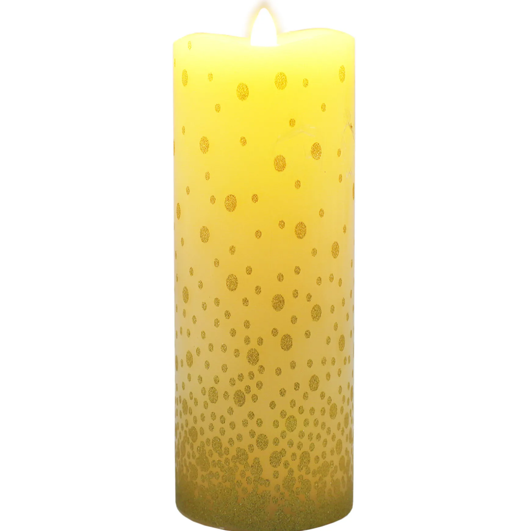 Low Price 3X8 Led Wax Candle With 6 Hour Timer Gold