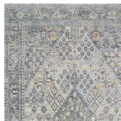 Original (A436) Honeybloom Grey Diamond Distressed Look Area Rug, 8 10