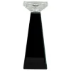 Original Black Glass Candle Holder, 10