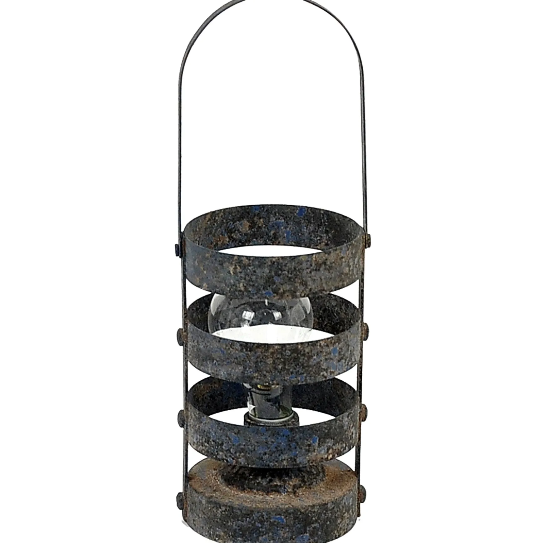 Original Blue Rusted Lantern, 7