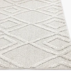 Original (D560) Brantley Grey Diamond Design Area Rug, 5 7