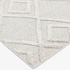Original (D560) Brantley Grey Diamond Design Area Rug, 5 7