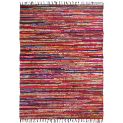 Original (D410) Polar Chindi Fleece Multicolor Area Rug, 7 10