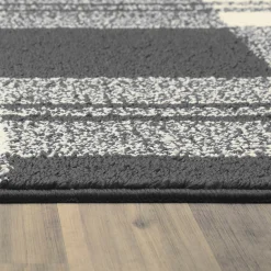 Original Grey & Ivory Plaid Kitchen Mat, 2 3