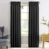 Original Madison Black Pole Top Room Darkening Curtain Panel, 95