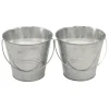 Original 2-Pack Galvanized Paint Bucket Citronella Candles, Small