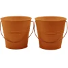 Original 2-Pack Orange Paint Bucket Citronella Candles, 8Oz