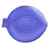 Original Tracey Boyd Blue Fish Decorative Glass Dish, 11.5 10