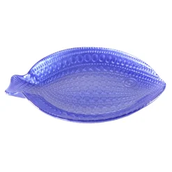 Original Tracey Boyd Blue Fish Decorative Glass Dish, 11.5 10