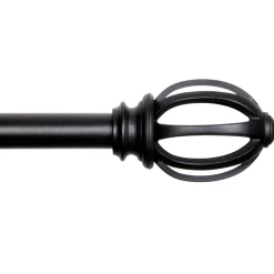 Outlet Sale 66-120 Fast Fit Lilly Cage Black Window Decorative Rod 5/8