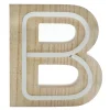 Outlet Sale 6 Led Wooden Letter, B