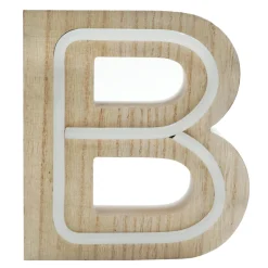 Outlet Sale 6 Led Wooden Letter, B