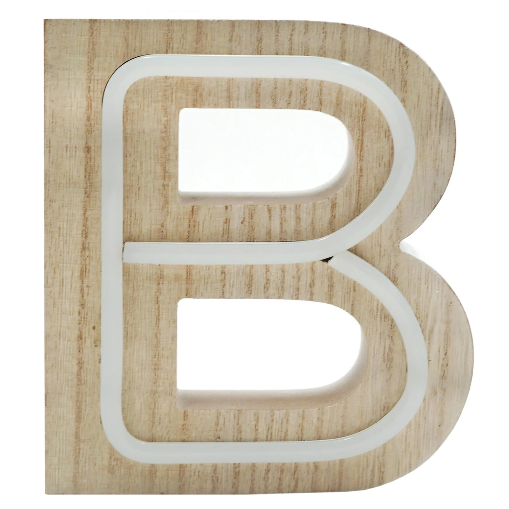 Outlet Sale 6 Led Wooden Letter, B