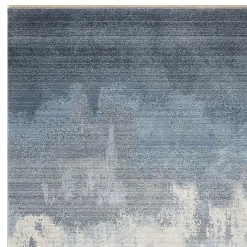 Outlet Sale (B763) Ty Pennington Cypress Blue Ombre Area Rug, 5 7