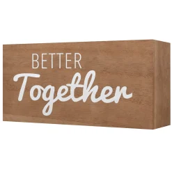 Outlet Sale Better Together Block Sign, 10 5