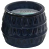 Outlet Sale Diamond Patterned Blue Glazed Citronella Candle