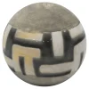 Outlet Sale Grey & Black Painted Ceramic Ball, 4