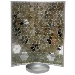 Outlet Sale Grey Silver Mosaic Wall Sconce, 10