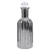 Outlet Sale Mercury Glass Bottle Vase With Lid, 9