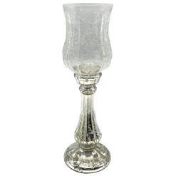 Outlet Sale Mercury Glass Hurricane Candle Holder, 13