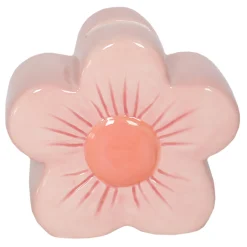Outlet Sale Pink Ceramic Flower Piggy Bank, 5
