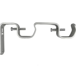 Outlet Sale Silver 2-Pack Double Rod Converter Bracket Pair