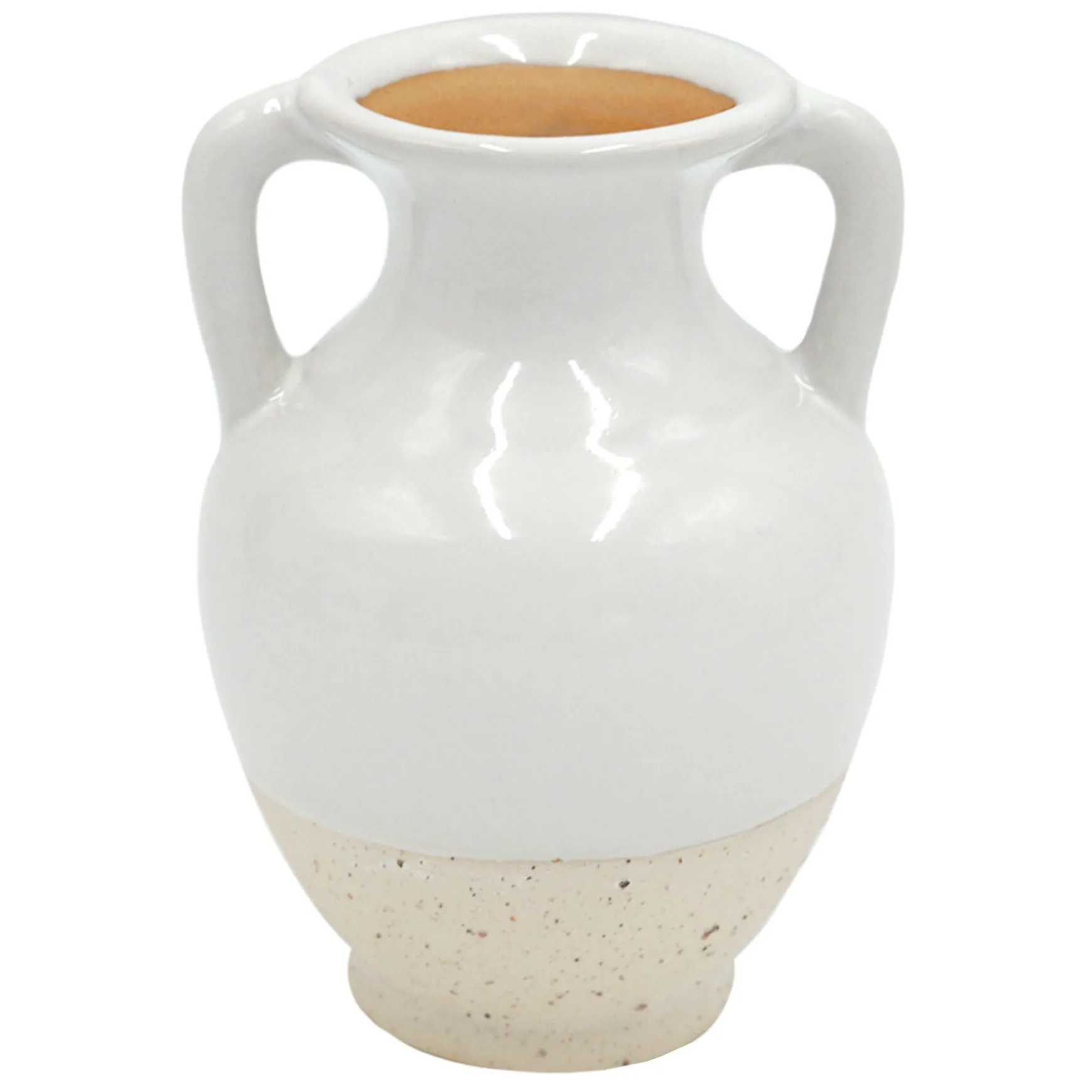 Outlet Sale White Ceramic Vase, 4.5