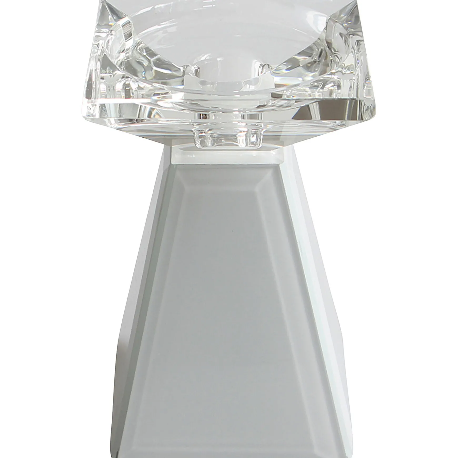 Outlet Sale White Glass Candle Holder, 5