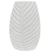 Outlet Sale White Palm Ceramic Vase, 9