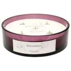 Outlet Sale 5-Wick Pink Glass Citronella Candle