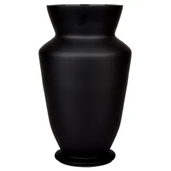 Premium Black Glass Vase, 8.5