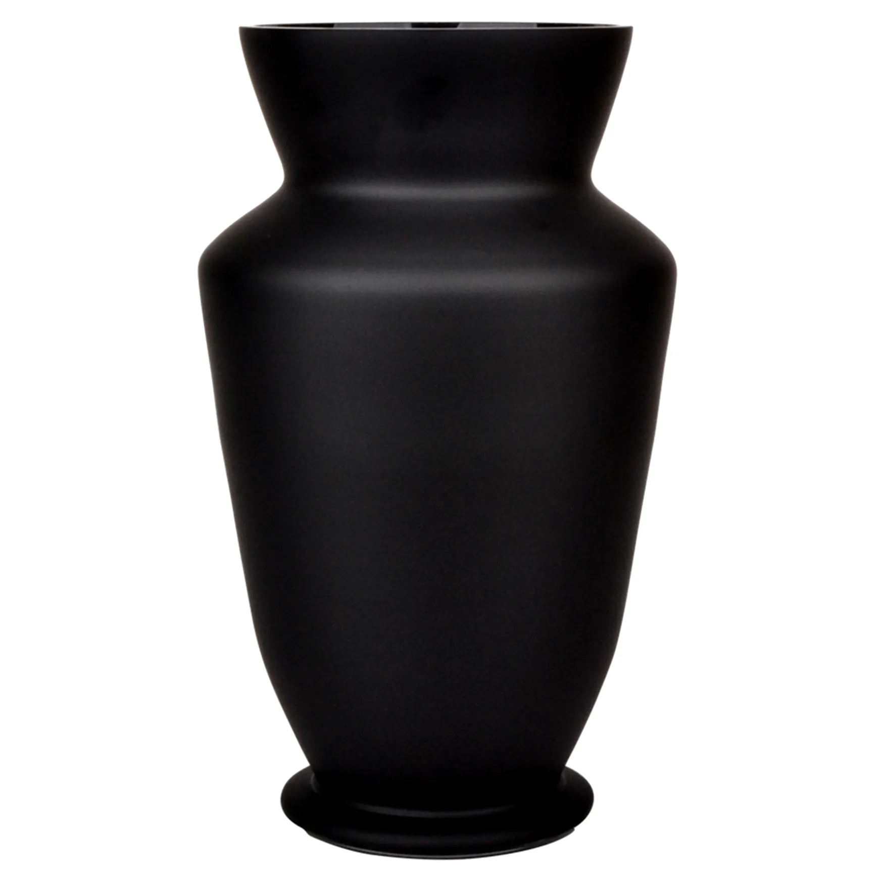 Premium Black Glass Vase, 8.5