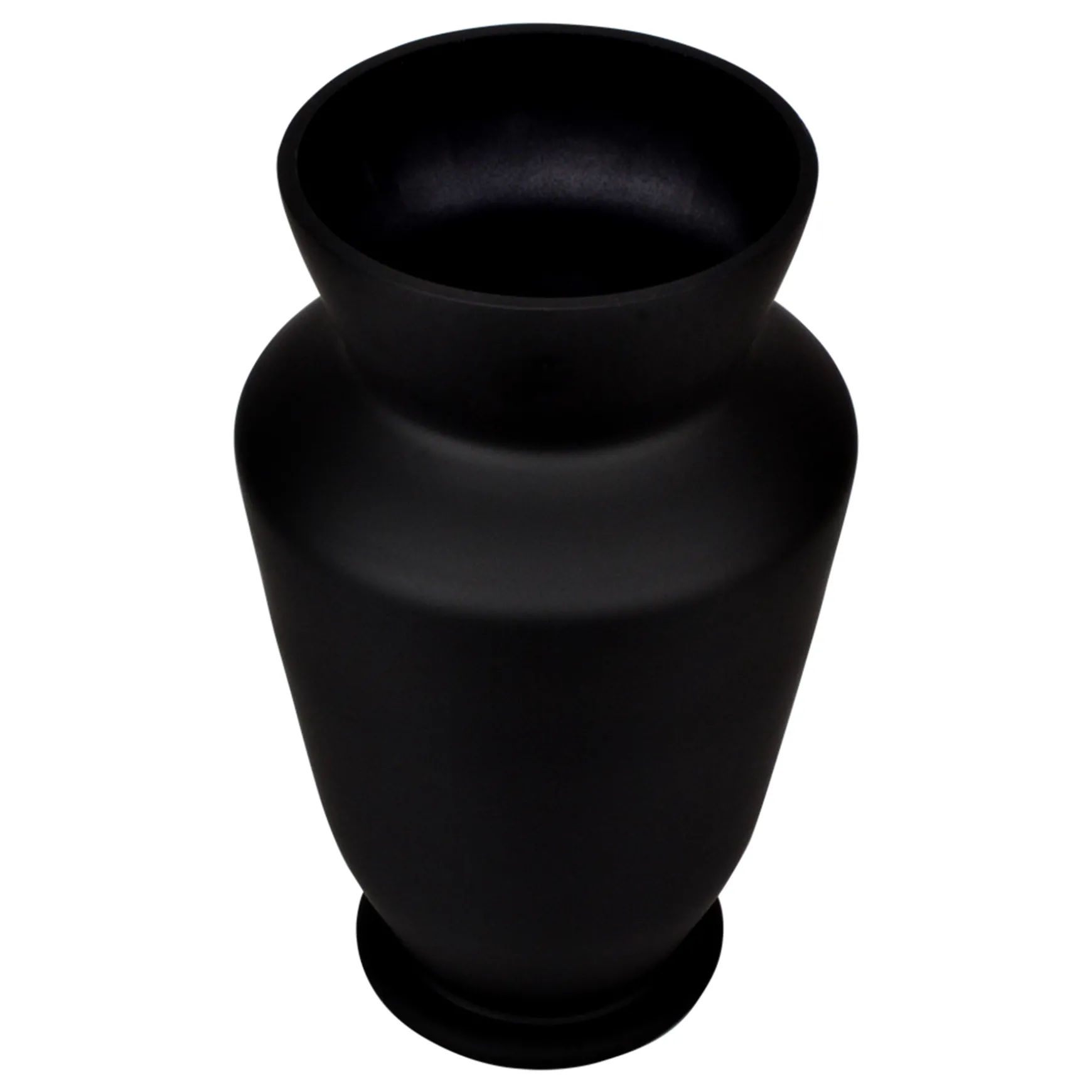 Premium Black Glass Vase, 8.5