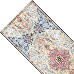 Premium Cameron Red & Blue Runner Rug, 22 59