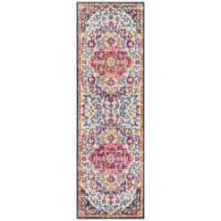 Premium (D495) Floransa Pink Medallion Runner, 2 7