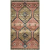 Premium (D568) Freya Pink Medallion Washable Accent Rug, 3 5