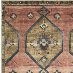 Premium (D568) Freya Pink Medallion Washable Accent Rug, 3 5