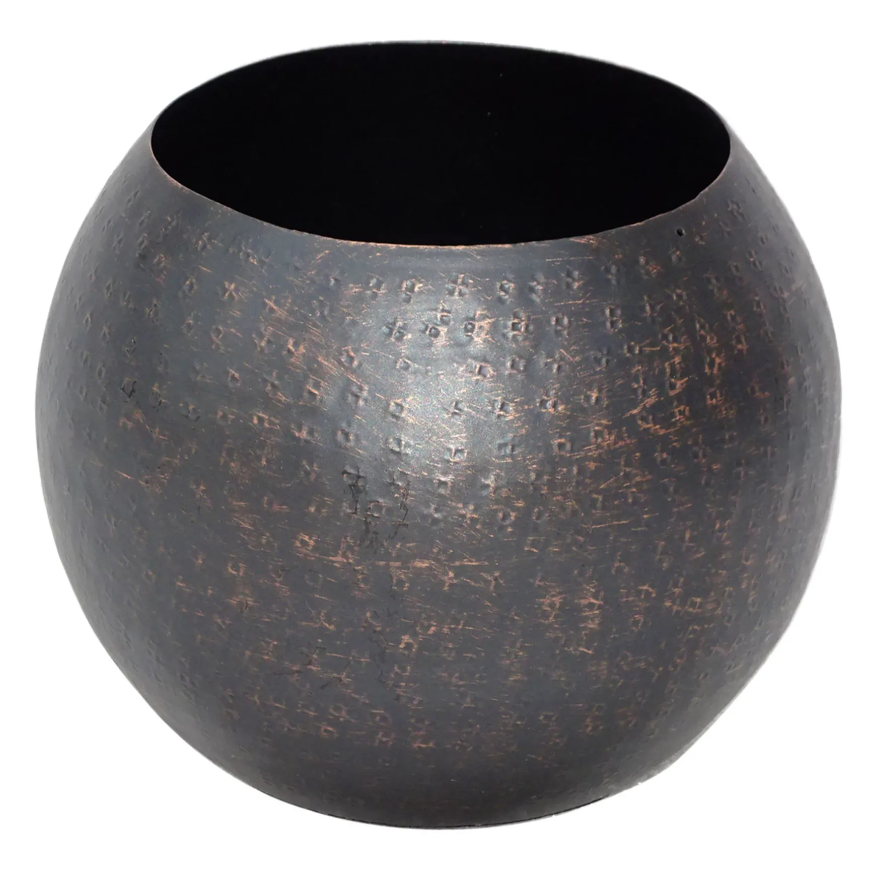 Premium Iron Hammered Floral Vase, 12