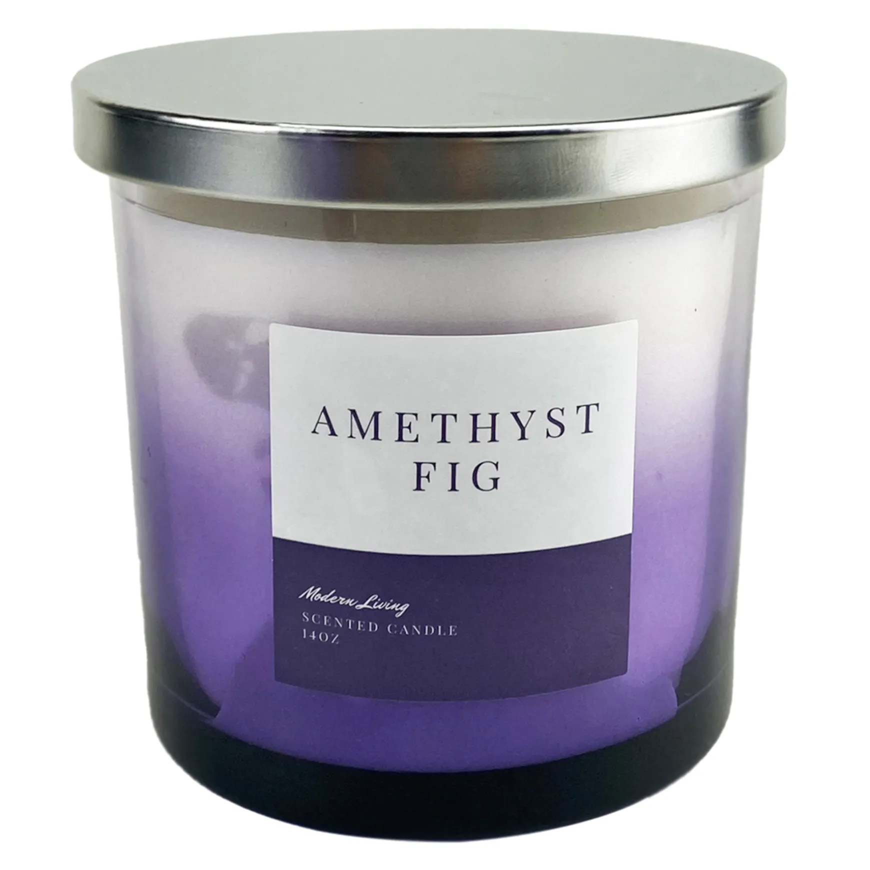 Premium Laila Ali Amethyst Fig Scented Jar Candle, 14Oz