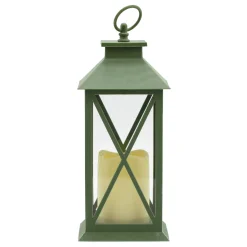 Premium Light Green Pre-Lit Led Lantern, 12