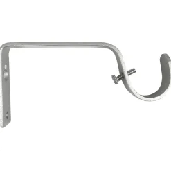 Premium Silver 1 Inch Single Rod Bracket