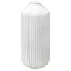 Premium White Ceramic Vase, 8.5