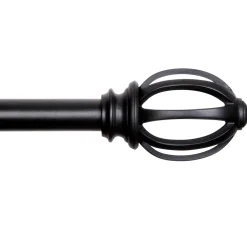 Reliable Quality 36-66 Fast Fit Lilly Cage Black Window Decorative Rod 5/8