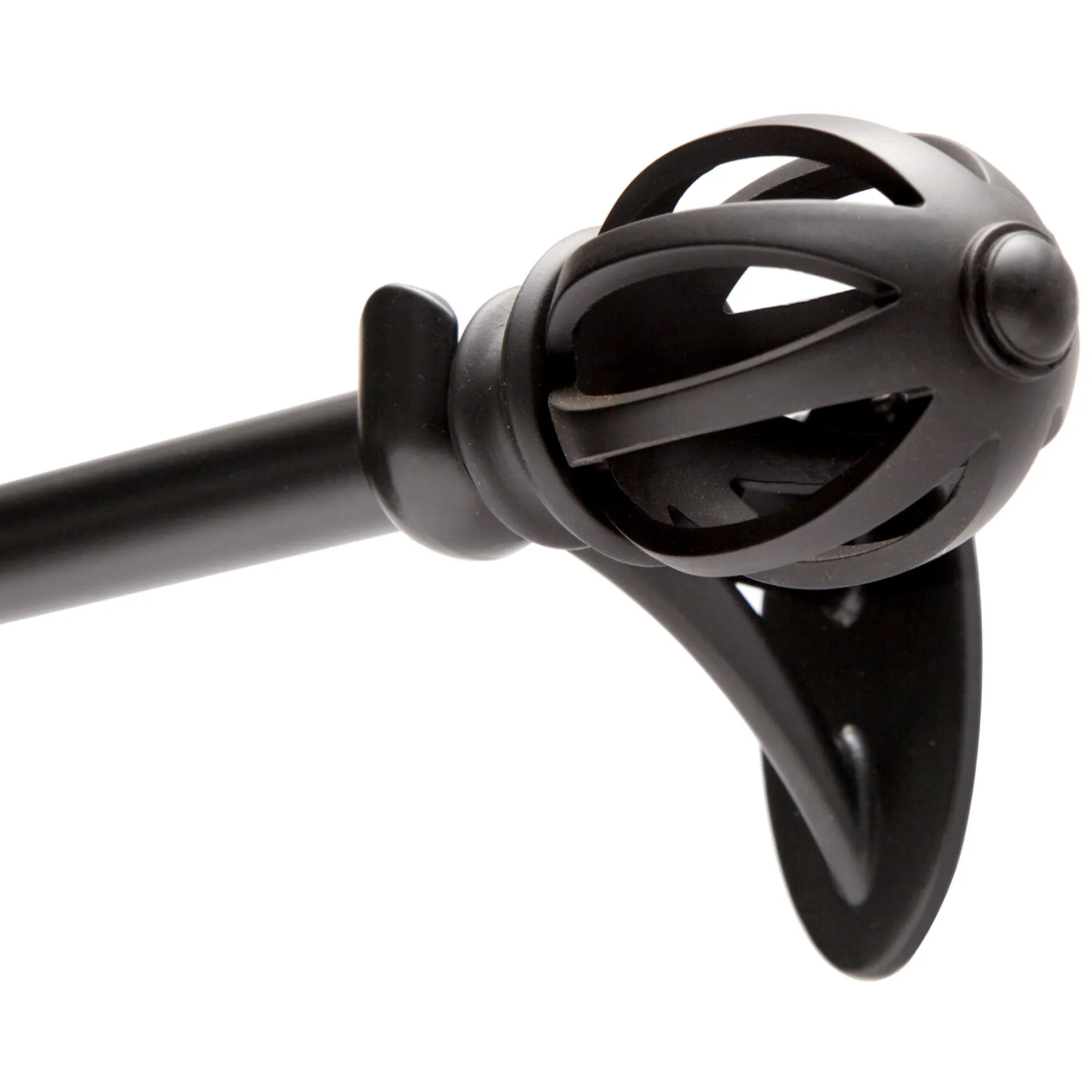 Reliable Quality 36-66 Fast Fit Lilly Cage Black Window Decorative Rod 5/8