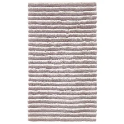 Reliable Quality (A368) Microfiber Silver Striped High & Low Accent Rug, 3 5