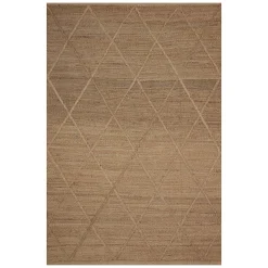 Reliable Quality (B661) Goldie Jute Diamond Design Area Rug, 8 10
