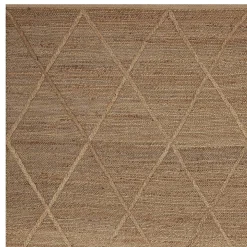 Reliable Quality (B661) Goldie Jute Diamond Design Area Rug, 8 10