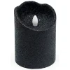 Reliable Quality Black Glittered Led Halloween Candle, 4